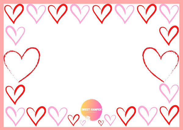 Pink Hearts Card