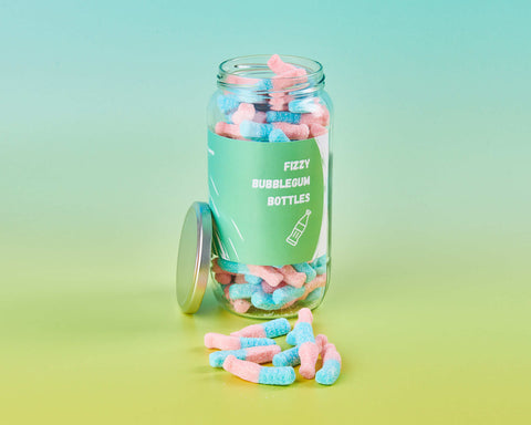 Fizzy Bubblegum Bottles - Large Jar