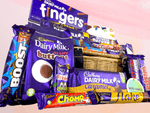 Cadbury Chocolate Hamper - Free Personalised Message - Natural Wicker Hamper