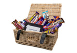 Large Chocolate Hamper - Free Delivery & Personalised Message - Natural Wicker Hamper