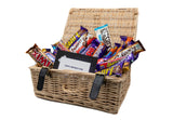 Large Chocolate Hamper - Free Delivery & Personalised Message - Natural Wicker Hamper