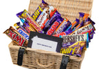 Large Chocolate Hamper - Free Delivery & Personalised Message - Natural Wicker Hamper